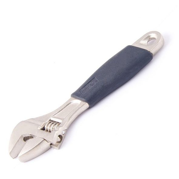 Ключ Mastertool розвідний з гумовою рукояткою 150 мм, (76-0121)