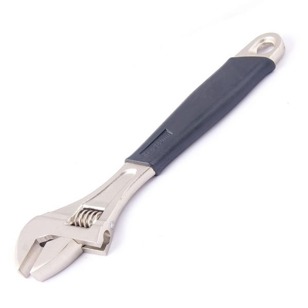 Ключ Mastertool розвідний з гумовою рукояткою 250 мм, (76-0123)