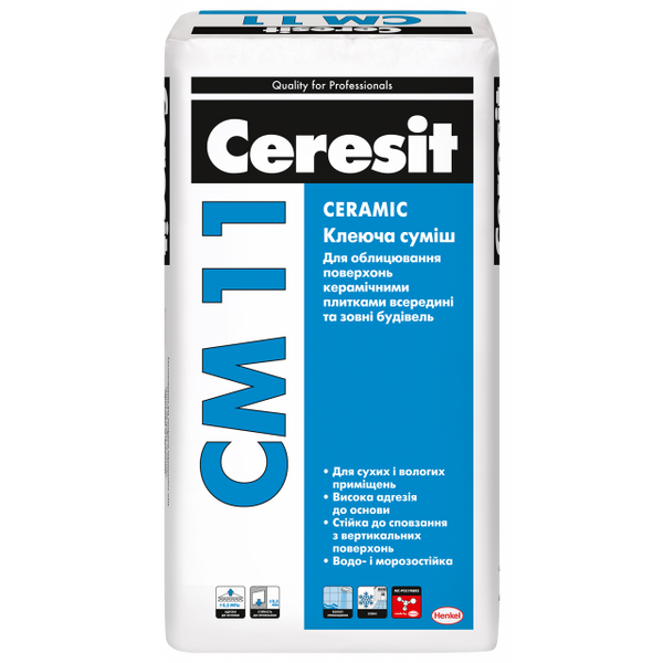 Клей для плитки Ceresit CM 11 Ceramic 25 кг, (1181849)