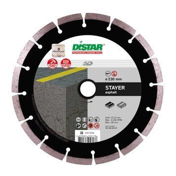 Диск алмазний ТМ Дістар сегмент Stayer 5D 230*2,6*22,2 1/1/1