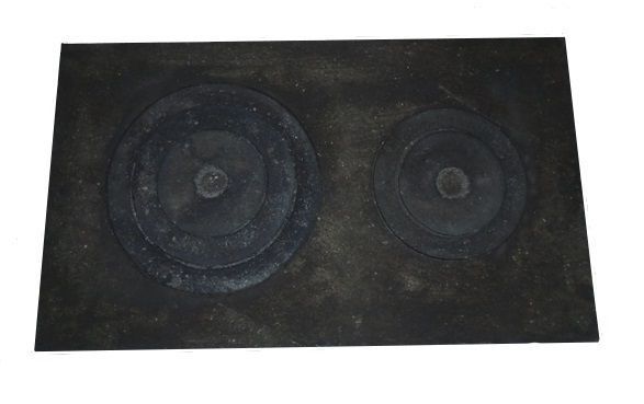 Плита чугунная двухконфорочная 710x410 мм, земляная (Чертков)