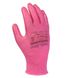 Перчатки Doloni 4591 с нитриловым покрытием, трикотажные розовые, неполный облив розовый, размер 7, полиэстер, (4591)