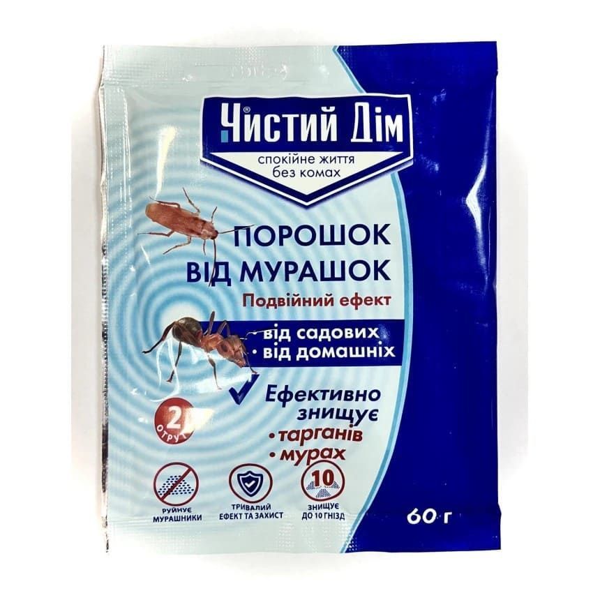 Порошок Чистий Дім від мурах 65 гр.1/64/1