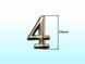 Номерок для дверей 4 (10 шт)
