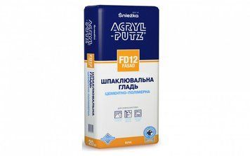 Шпатлевка цементная фасадная сухая Sniezka ACRYL-PUTZ FD12 20 кг