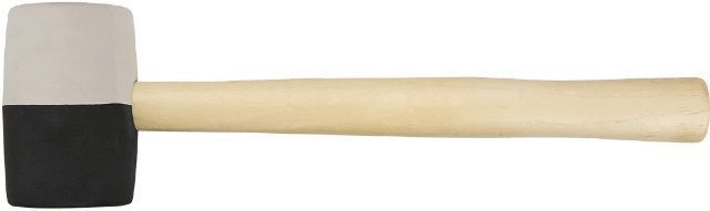 Киянка резиновая Topex d=63 мм 680 г черно-белая, (02A355)