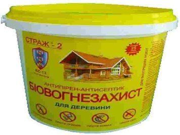 Огнебиозащита для древесины СТРАЖ-2,(порошковый концентрат), ведро 10 кг