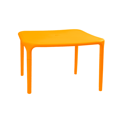 Стол квадратный маленький Альф (светло-оранжевый), (100026)