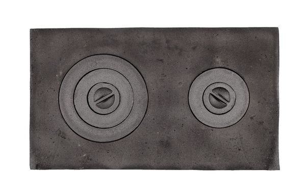 Плита Булат двухконфорочная чугунная 710x410 мм земляная (6)