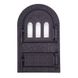Дверцы Булат Микулин спаренные арочные чугунные с термостеклом 330х530 (80)
