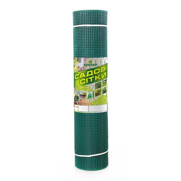 Сетка пластиковая плетень темно-зеленый Клевер 10х10/1х20