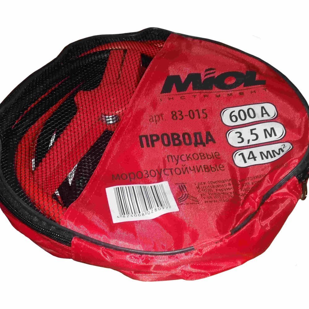 Пусковой провод 600 А, 3.5 м, 14 мм2, (83-015)