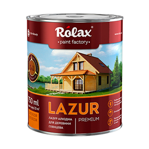 Лазур для алкидной древесины Rolax LAZUR темный дуб №104 2.5 л