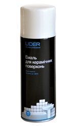 Эмаль аэрозольная для керамики Lider 400 мл, белая