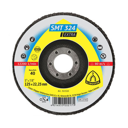 Диск шлифовальный лепестковый 125х22.23 P40 SMT 324, (321510)