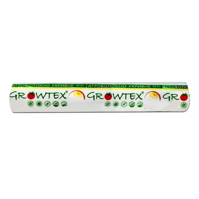 Агроволокно GrowTex 50 г/м2, 1.6х100 м, білий рулон, (1101092)