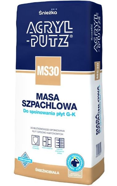Шпаклевочная масса для соединения гипсокартонных плит Śnieżka ACRYL-PUTZ MS30 5 кг