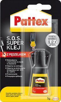 Супер клей гель с кисточкой и бутылке Pattex 5 г, (1700079)