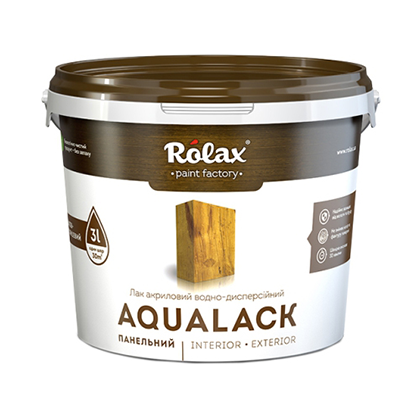 Лак акриловый водно-дисперсионный Aqualack Premium Rolax, 1л