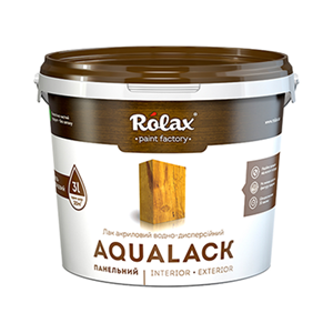 Лак панельный акриловый водорастворимый Rolax AQUALACK PANEL 3 л