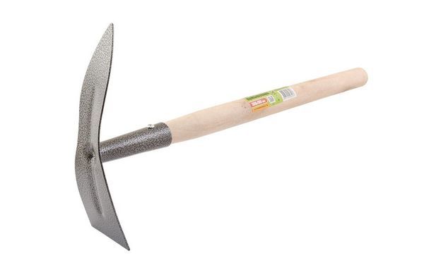 Мотыга садовая Mastertool 380х180 мм с удлиненной деревянной ручкой, (14-6197)