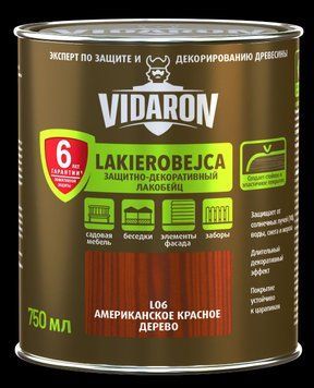 Защитно-декоративное средство импрегнат американское красное дерево V06 VIDARON 2.5 л