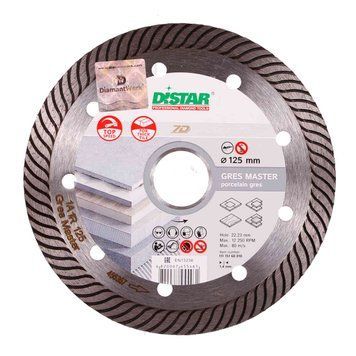 Диск алмазний ТМ Дістар турбо Gres Master 7D 115*1,4*22,2 1/1/1