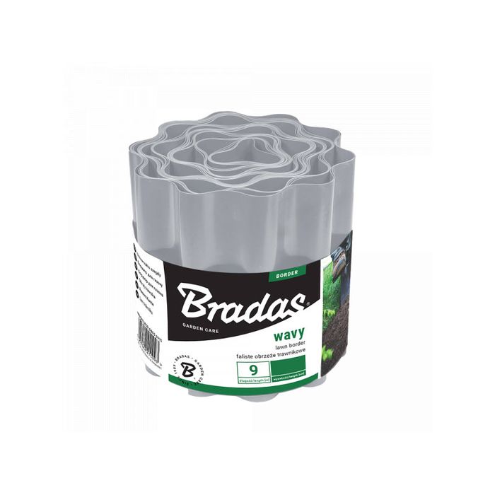 Бордюр хвилястий BRADAS 9м x 20 см, зелений, (OBFG 0920)