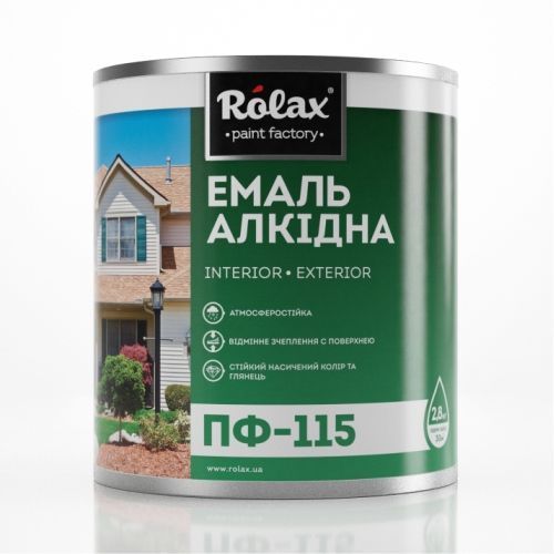 Эмаль алкидная универсальная Rolax ПФ-115 белая 2.8 кг