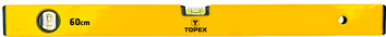 Уровень Topex алюминиевый тип 500 60 см 2 глазка, (29C502)