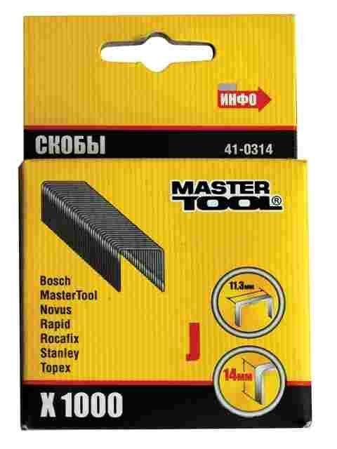 Скоба для степлера Mastertool 6 мм, 1000 шт, (41-0306)