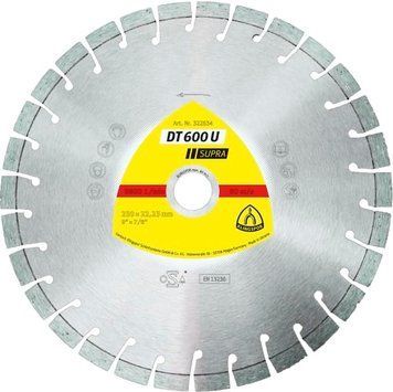Диск алмазний ТМ Клінгспор сегмен U EXTRA DT600 230*2,6*22,23