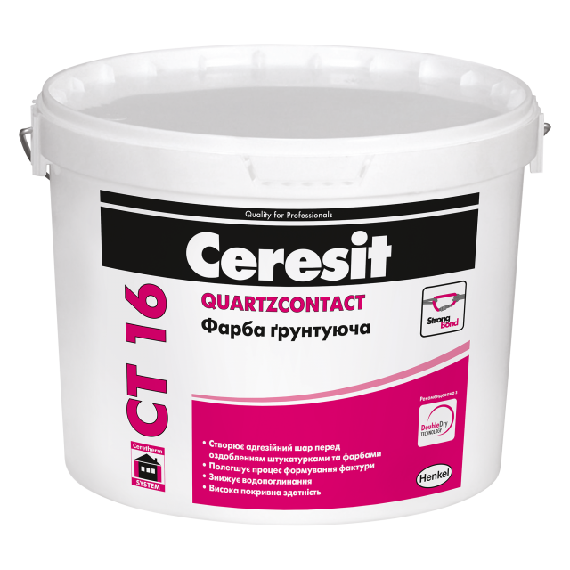 Грунтуюча фарба Ceresit СT-16 адгезійна 10 л, 15 кг, (947540)