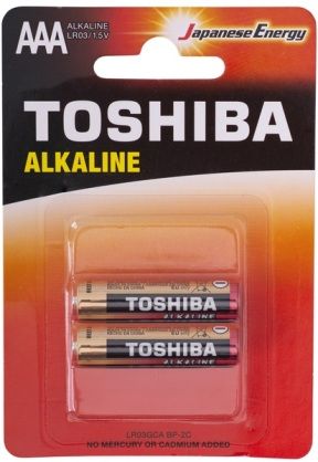 Батарейка Toshiba LR03 мини пальчик блистер 2 шт, (6409765)