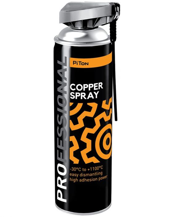 Средство для обработки внутренних поверхностей Piton Copper Sprey Масло Медное, 500 мл, (22980)