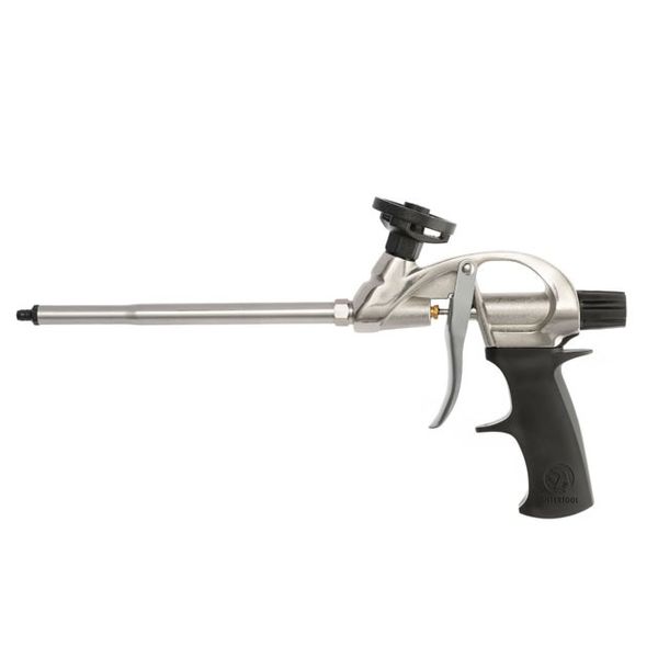 Пістолет для монтажної піни Intertool з тефлоновим покриттям тримача балона +4 насадки, (PT-0604)