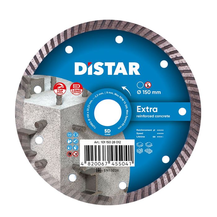 Диск алмазний DISTAR 5D Turbo 150х2.2х9х22.23 Extra, (10115028012)