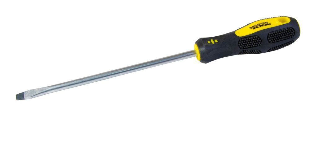 Отвертка Mastertool шлицевая SL8х200 мм, (48-5820)