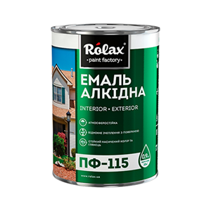 Ролакс Емаль ПФ-115 алюмінієва 0,9кг., 1/12/1