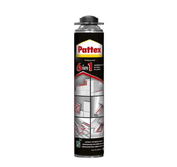 Клей-пена монтажная профессиональная Pattex Pro 6 в 1 750 мл, (2789293)