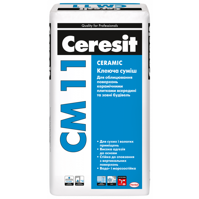 Клей для плитки Ceresit CM 11 Ceramic 25 кг, (1181849)