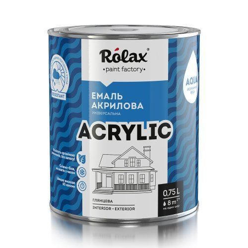 Эмаль акриловая водорастворимая Premium, 0.75 л, снежно-белая, шелковисто-глянцевая
