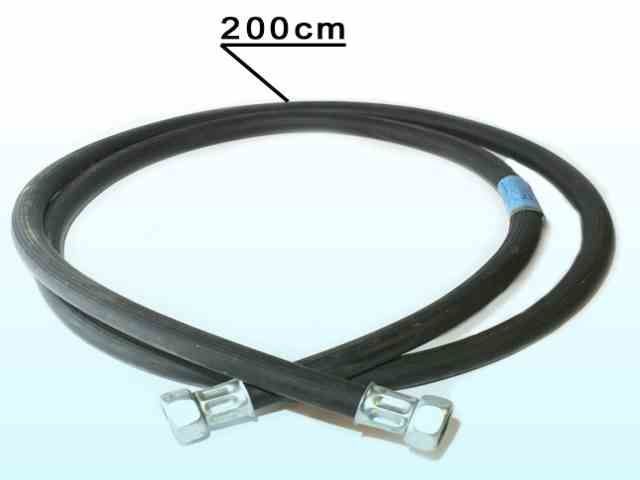 Шланг газовый резиновый черный (мет) 2.0 м