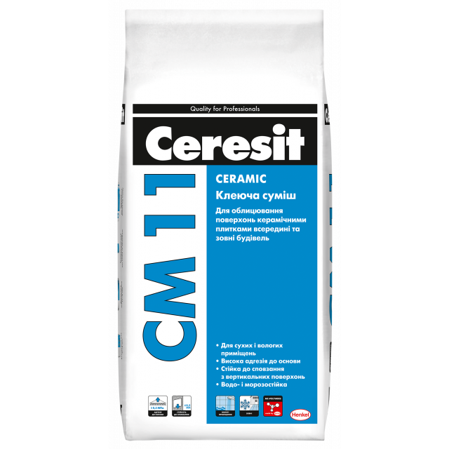 Клей для плитки Ceresit CM 11 Ceramic 5 кг, (947418)
