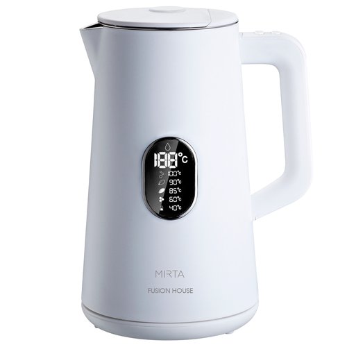 Чайник електричний Mirta 1800 Вт білий колір 1.5л Fusion House