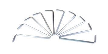 Набор ключей шестигранных Mastertool CrV 8.0 мм L36-149 мм, 10 шт (75-0008)