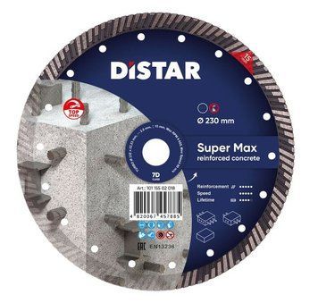 Диск алмазний ТМ Дістар турбо Super Max 7D 232*2.6*22.23 1/1/1