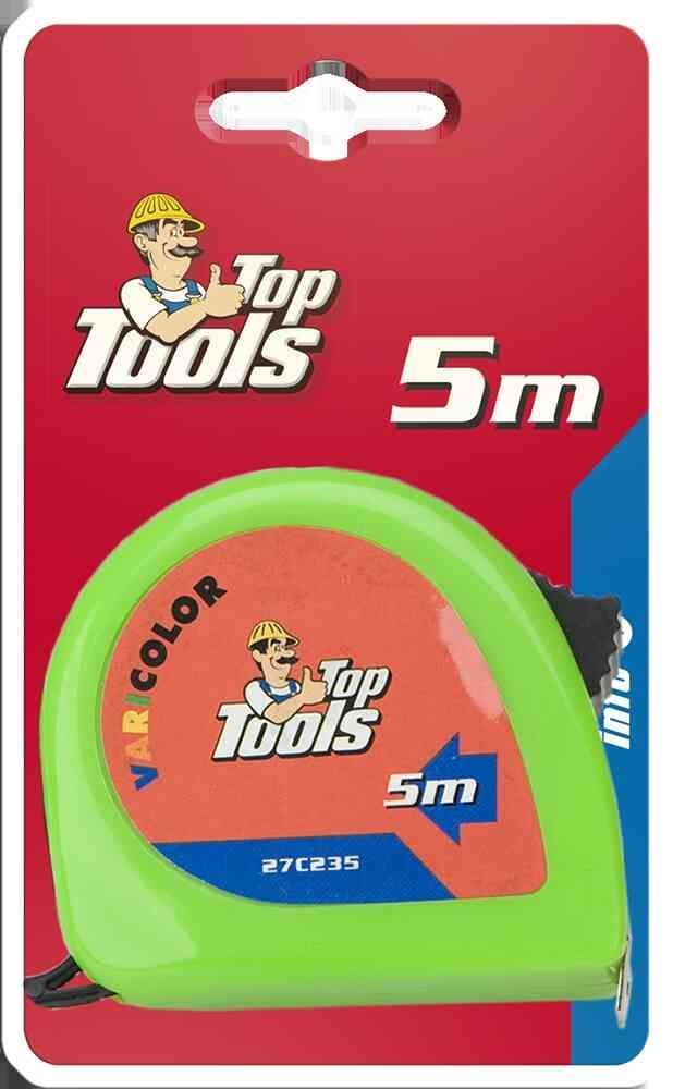 Рулетка, TOP TOOLS сталева стрічка 5 м x 16 мм 1/12/1