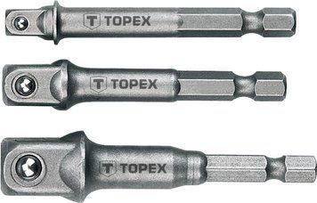 Набір перехідники ТМ Topex 1/4*3/8*1/2 3шт 1/24/1