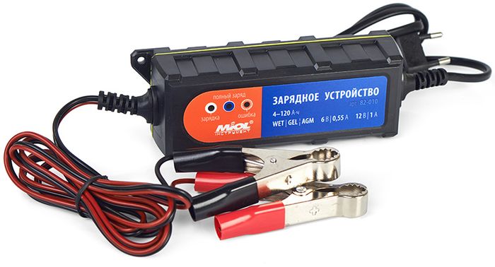 Зарядное устройство 0.55A/1A 6V/12V, (82-010)